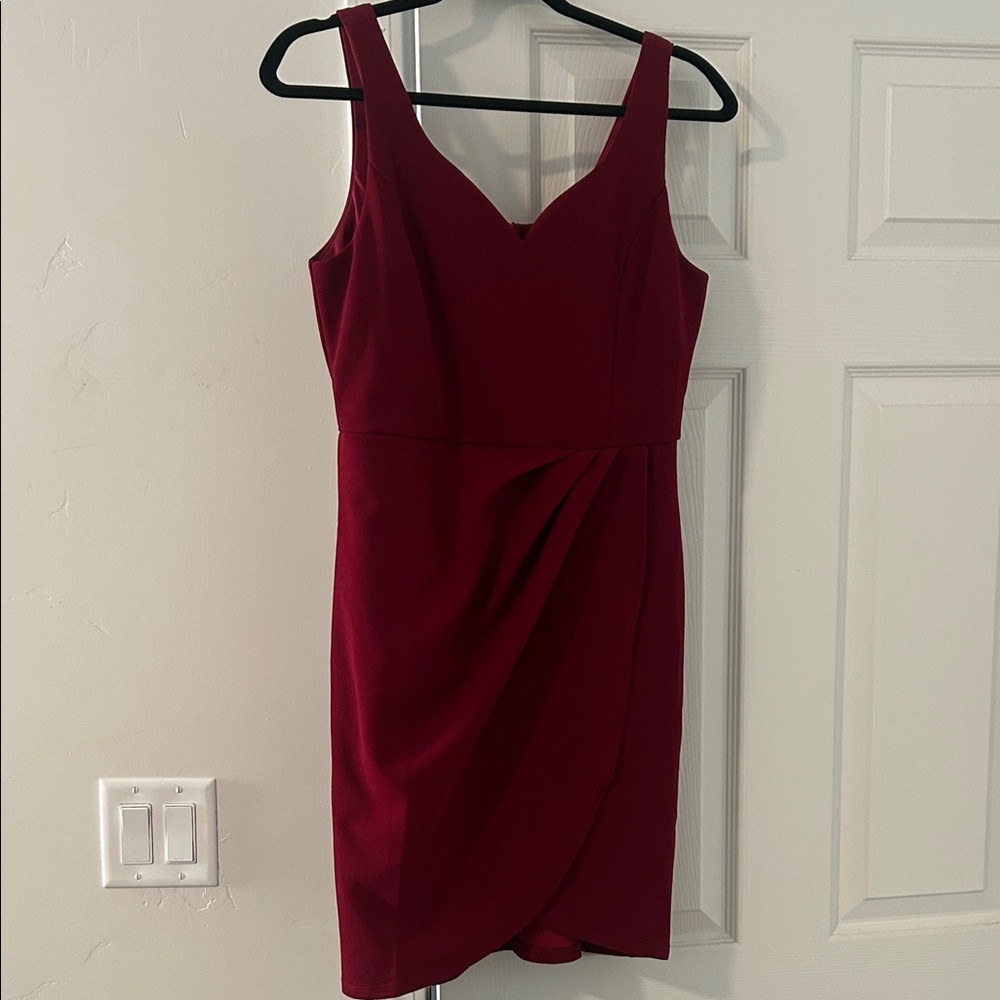 Chic Sleeveless Burgundy Mini Dress